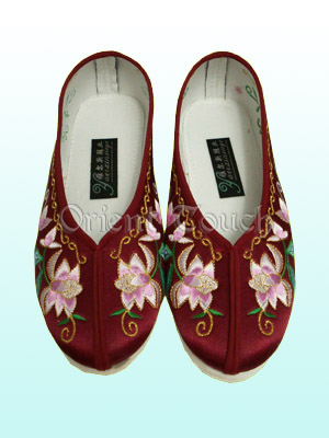 Embroidery Lotus Shoes